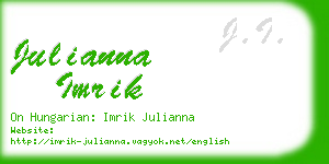 julianna imrik business card